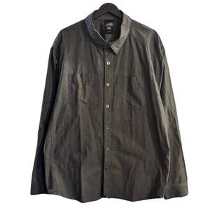 Triple Aught Design Made in USA Charcoal LS Button Down Shirt Men’s Sz 3XL Metal